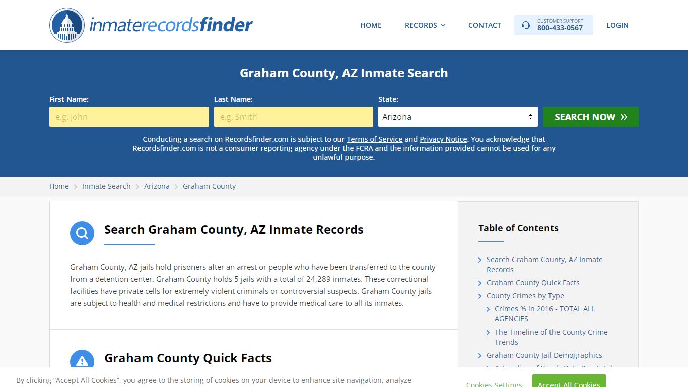 Graham County, AZ Inmate Lookup & Jail Records Online